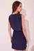 Vestido Curto Liso Clássico Azul na internet