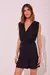 Vestido Curto Liso Clássico Preto