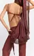 Pareô Lenço Fringe Cacau - comprar online