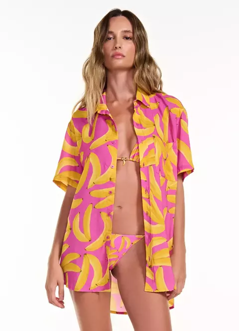 Camisa Edu Pink Bananas
