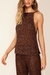 Blusa Alça Rede Marrom - comprar online
