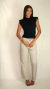 calça reta cargo color - Alessa