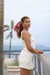 vestido curto de linho - comprar online