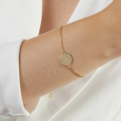 Pulseira com Oração Pai Nosso Banhado em Ouro 18K - comprar online
