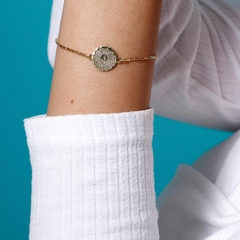 Pulseira com Oração Pai Nosso Banhado em Ouro 18K na internet