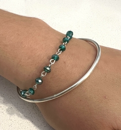 Pulsera Cristal y Plata - Gabriela Diez Joyas