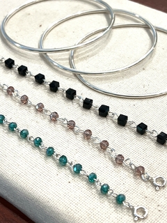 Pulsera Cristal y Plata - comprar online