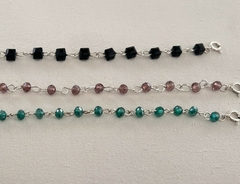 Pulsera Cristal y Plata - tienda online