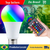 Lâmpada Bulbo Led RGB 5w Luz Colorida 16 Núcleos Bivolt Com Controle
