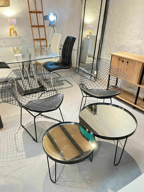 Combo mesa hierro nido