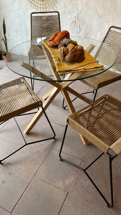 Mesa Roma vidrio
