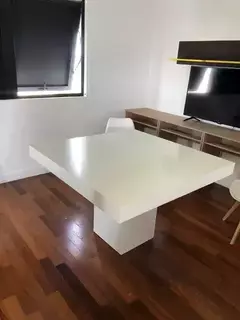 mesa paraiso combinada cuadrada con pata central - Almacén de Muebles