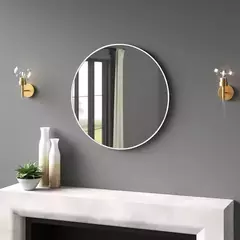 espejo circular marco de hierro - Almacén de Muebles