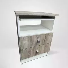 Mesa De Luz 2 Cajones Guias Metalicas - comprar online