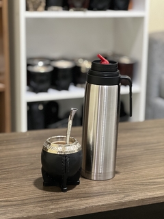 Mate Torpedo Uruguayo Cincelado Cuero Reforzado Premium en internet