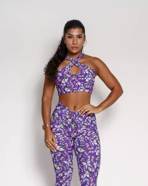 Calça Empina Light Borboletas + Top Sortido