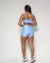 Short Bolso Compressão Azul Candy + Top Sortido - comprar online