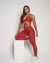 Calça Empina Light Onça Vermelho + Top Sortido