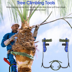 Conjunto de Trabalho em Altura com 2 Spikes de Escalada e Luvas - comprar online