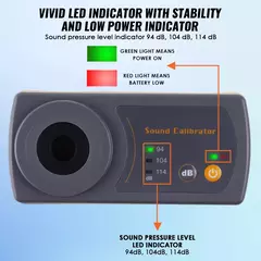 Medidor de Calibração de Nível de Som Portátil - 94dB, 104dB, 114dB - Modelo 8930B na internet