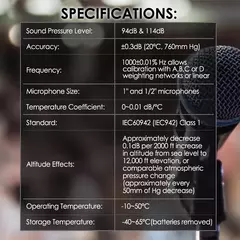 Calibrador Digital de Nível de Som ND9B - 94dB & 114dB - MDSecurPro