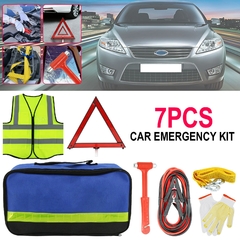 Kit Completo de Assistência Rodoviária para Carro com Sinalizador, Cabos de Partida e Mais - comprar online