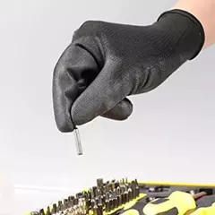 24 peças/12 pares preto plutônio nitrilo luva de trabalho de segurança protet - comprar online