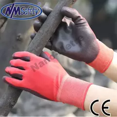 Luvas de Segurança para Jardinagem - PU1350RBLKa-DMF/12 - MDSecurPro