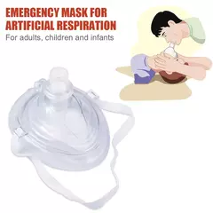 Imagem do Máscara de Respiração Profissional CPR com Válvula Unidirecional – Ferramenta de Resgate para Primeiros Socorros