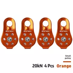 Xinda escalada polia 20Kn fixa placa lateral polia única - MDSecurPro