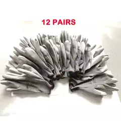 Imagem do 24 peças/12 pares preto plutônio nitrilo luva de trabalho de segurança protet