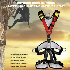 Imagem do Arnês de Escalada Profissional de Corpo Inteiro – Ideal para Escalada e Trabalho em Altura