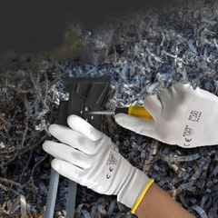 Luvas de Nylon com Revestimento em PU para Proteção no Trabalho Industrial - loja online