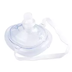 Máscara de Respiração Profissional CPR com Válvula Unidirecional – Ferramenta de Resgate para Primeiros Socorros