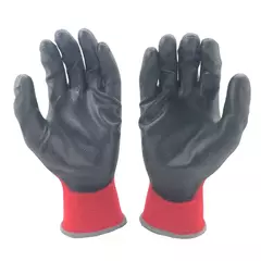Luvas de Segurança para Jardinagem - PU1350RBLKa-DMF/12 - MDSecurPro