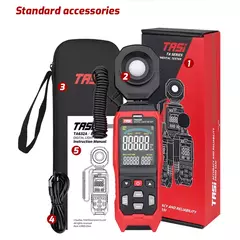 Medidor de Luz Digital Fotografia Luxmeter Sonda Destacável Iluminômetro Lux/Fc Fotômetro Environmental Tester
