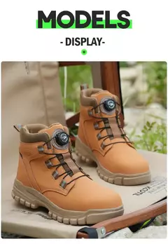 Imagem do Botas de Trabalho com Botão Rotativo para Homens