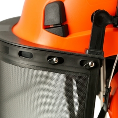 Conjunto Capacete Auricular e viseira e Proteção Ajustável Profissional - comprar online