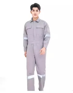 Imagem do Conjunto de Roupas de Trabalho Masculinas - Jaqueta + Calça - 100% Algodão