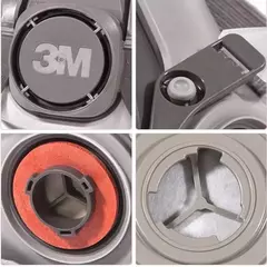 Meia Máscara Facial de Gás 3M 6200 com Filtros – Proteção Avançada Contra Gases e Partículas - comprar online