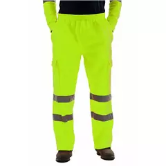 Calças de jogging reflexivas listradas masculinas, calças de uniforme de trabalho - MDSecurPro