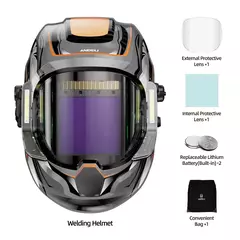 Capacete de Soldagem com Escurecimento Automático ANDELI - Modelo ADLMOONLED - loja online