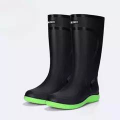 Botas de chuva longas impermeáveis para homens, sapatos masculinos de cultivo,