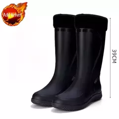 Botas de chuva longas impermeáveis para homens, sapatos masculinos de cultivo, - loja online