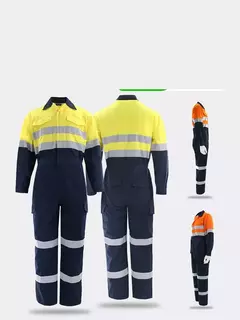 Macacão de Trabalho com Listras Refletivas - Modelo LT-02 - comprar online