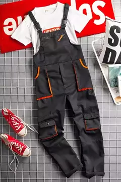Macacão geral roupa de trabalho casual plus size sem mangas na internet