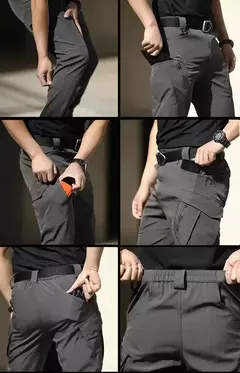 Calça Masculina de Carga com Secagem Rápida para Camping e Caminhadas