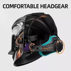 Capacete de Soldagem com Escurecimento Automático ANDELI - Modelo ADLMOONLED - MDSecurPro