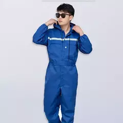 Macacão de trabalho masculino roupas de trabalho de segurança com tiras reflexivas