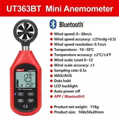 UNI-T UT383/UT383BT Medidor de Luz, UT363/UT363BT Anemômetro, UT353/UT353BT Medidor de Ruído, UT333/UT333BT Termo-higrômetro Digital com Bluetooth - loja online